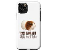 Custodia per iPhone 11 Pro Teddy Guinea Pig Genitore dell'anno, grazioso design Cavy