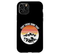 Custodia per iPhone 11 Pro Tenda There Done Haking Retro Tramonto Montagna Campeggio All'aperto