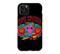 Custodia per iPhone 11 Pro Tenere la politica fuori dalle rose serpente utero