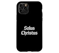 Custodia per iPhone 11 Pro Teologia Riformata Solus Christus Cristo Solo 5 Solas Design