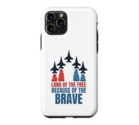 Custodia per iPhone 11 Pro Terra dei liberi a causa dei coraggiosi