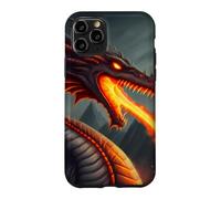 Custodia per iPhone 11 Pro Terrificante drago di fuoco sputafuoco