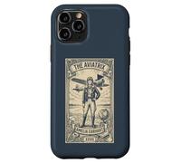 Custodia per iPhone 11 Pro The Aviatrix Tarocco Card, Vintage Female Pilot Aviation regalo