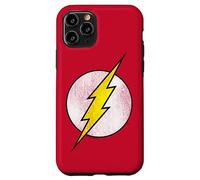 Custodia per iPhone 11 Pro The Flash Logo Distressed White & Yellow