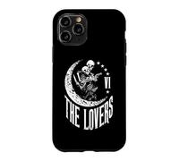 Custodia per iPhone 11 Pro The Lovers Tarocchi Scheletro Luna Mezzaluna Fuorilegge Gotico
