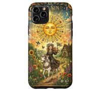 Custodia per iPhone 11 Pro The Sun Tarot Card Celestial Maiden Horse