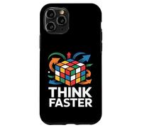 Custodia per iPhone 11 Pro Think Faster Puzzle Cube Logic Rompicapo