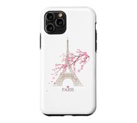 Custodia per iPhone 11 Pro Torre Eiffel di Parigi il segno dell'amore Francia Casa parigina