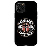 Custodia per iPhone 11 Pro Train Hard Trust God Fitness Cristiano Palestra