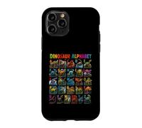 Custodia per iPhone 11 Pro Types of Dinosaurs Alphabet ABC A-Z Dino Lover Kids Boys