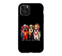 Custodia per iPhone 11 Pro Uccelli tropicali hawaiani estivi pappagallo ara amanti degli uccelli