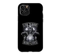 Custodia per iPhone 11 Pro Ufficiale Spiral Nine Lives Motorcycle Rider Gothic Fantasy