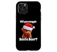 Custodia per iPhone 11 Pro Umorismo natalizio Will You Snuggle Christmas Bear