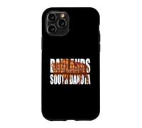 Custodia per iPhone 11 Pro Un bisonte in Badlands South Dakota Colorato Formazioni rocciose