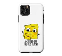 Custodia per iPhone 11 Pro Un formaggio fuori dal vecchio blocco divertente padre figlio gioco di parole
