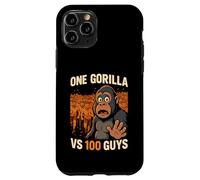 Custodia per iPhone 11 Pro Un Gorilla Vs 100 Ragazzi Cento Uomini Meme