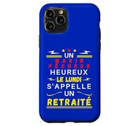 Custodia per iPhone 11 Pro Un Marinaio Pescatore Felice Lunedì Si chiama Pensionato