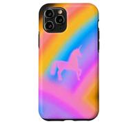 Custodia per iPhone 11 Pro Unicorn Rainbow Aesthetic Nostalgic Aura 80s Inspired Vtg