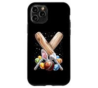 Custodia per iPhone 11 Pro Uova di coniglio pasquale squadra giocatore di cricket orecchie da coniglio