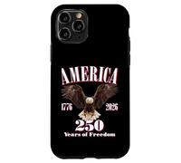 Custodia per iPhone 11 Pro USA 250 anni di libertà in America Bald Eagle
