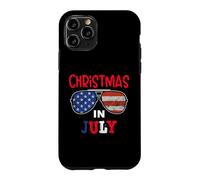 Custodia per iPhone 11 Pro USA American Sunglass Christmas in July