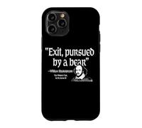 Custodia per iPhone 11 Pro Uscita perseguita da un orso William Shakespeare The Winter's Tale