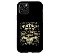 Custodia per iPhone 11 Pro Vintage 1976 Made Or Born In 1976 Original Parts Birthday