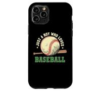 Custodia per iPhone 11 Pro Vintage Baseball Lover, Just A Boy Who Loves Baseball