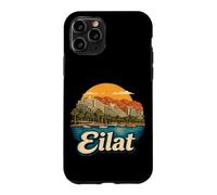 Custodia per iPhone 11 Pro Vintage Eilat Israele Viaggio Souvenir Landmark Gift