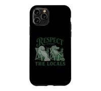 Custodia per iPhone 11 Pro Vintage Florida Respect The Locals Nature Manatee Crocodile