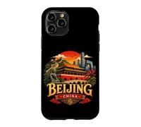Custodia per iPhone 11 Pro Vintage Pechino Cina Viaggio Souvenir Landmark Gift