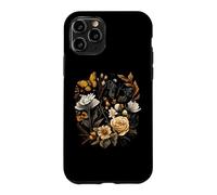 Custodia per iPhone 11 Pro Vintage Pressed Flowers Butterflies Floral Boho Wildflowers