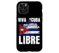 Custodia per iPhone 11 Pro Viva Mi Cuba Libre La Habana Campidoglio e bandiera cubana
