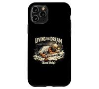 Custodia per iPhone 11 Pro "Vivere il sogno (Invia aiuto)", Divertente burnout in
