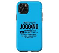 Custodia per iPhone 11 Pro Volevo andare a fare jogging Proverbi 28:1