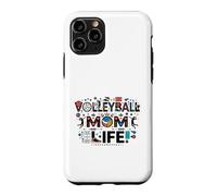 Custodia per iPhone 11 Pro Volleyball Mom Life Volleyball Mama Team Mom Gift