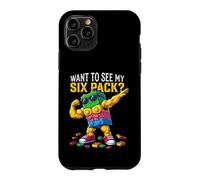 Custodia per iPhone 11 Pro Want To See MY Six Pack Funny Blocks Bricks Master Builder
