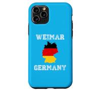 Custodia per iPhone 11 Pro Weimar Germania Vintage Bandiera Germania Mappa Design