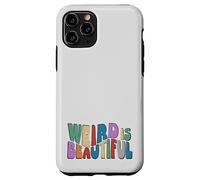 Custodia per iPhone 11 Pro Weird is Beautiful! Divertimento retro Groovy Inspirational