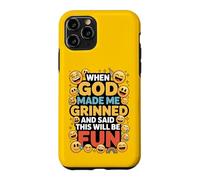 Custodia per iPhone 11 Pro When God Made Me Grinned This Will Be Fun Christian