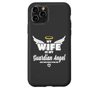 Custodia per iPhone 11 Pro Wife Is My Angel She Watches Over Me In Memory