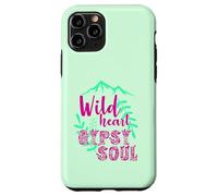 Custodia per iPhone 11 Pro Wild Heart Gypsy Soul Boho Mountain Nature Design