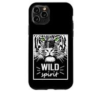 Custodia per iPhone 11 Pro Wild Spirit Tiger Quotes Summer Illustration Graphic Design