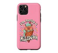 Custodia per iPhone 11 Pro Womens Girls I'm Having A Meltdown Ice Cream Capybara Lover