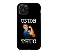 Custodia per iPhone 11 Pro Womens Girls Rosie The Riveter Union Thug