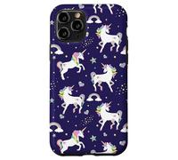 Custodia per iPhone 11 Pro Womens Kids Girls Pretty Unicorn Pattern