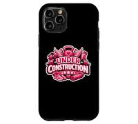 Custodia per iPhone 11 Pro Womens Under Construction Gym Workout Excercise Girl Citazione