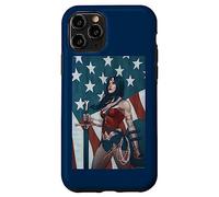 Custodia per iPhone 11 Pro Wonder Woman American Flag