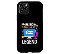 Custodia per iPhone 11 Pro Work From Home Professional Camera Off Legend Humor
