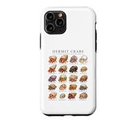 Custodia per iPhone 11 Pro World of Hermit Crabs Crostacei Biologia Marina Ragazzi Ragazze